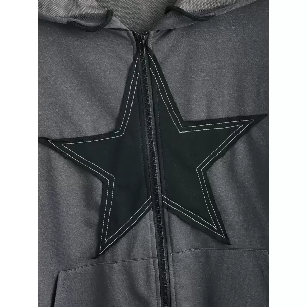 WDIRARA Women's Zip Front Drawstring Hoodie Pullover Long Sleeve Casual Sweatshirt Top