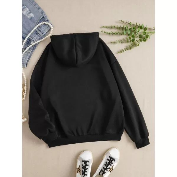 WDIRARA Women's Zip Front Drawstring Hoodie Pullover Long Sleeve Casual Sweatshirt Top