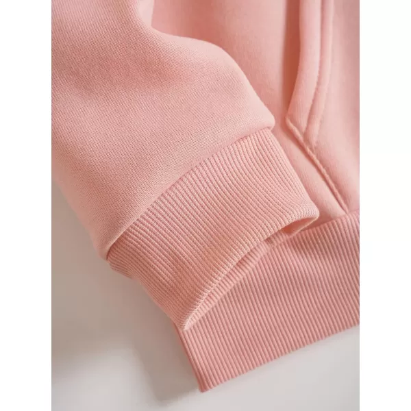 WDIRARA Women's Zip Front Drawstring Hoodie Pullover Long Sleeve Casual Sweatshirt Top