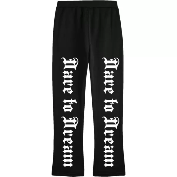 WDIRARA Men's Cartoon Bear Print Drawstring Waist Sweatpants with Pocket