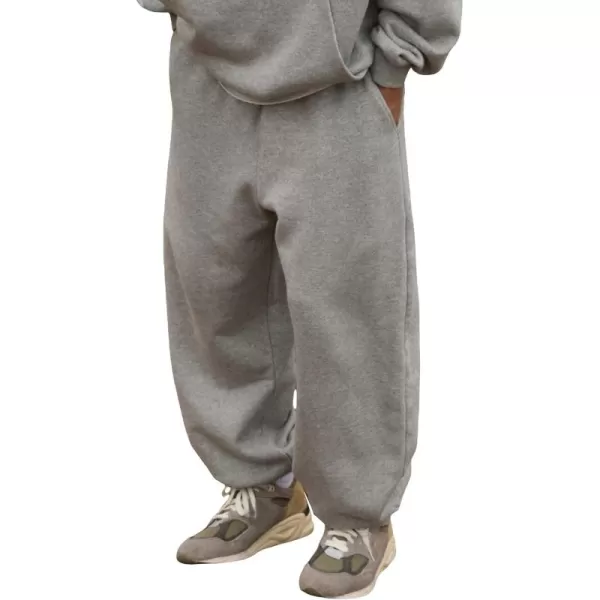 WDIRARA Men's Cartoon Bear Print Drawstring Waist Sweatpants with Pocket