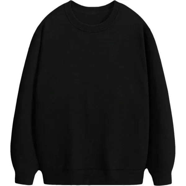 WDIRARA Men's Casual Letter Graphic Print Long Sleeve Crewneck Sweatshirt Tops