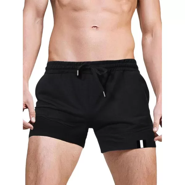 WDIRARA Men's Drawstring Waist Swim Trunks Striped Print Pocket Shorts