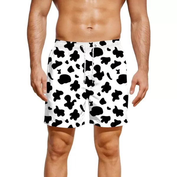 WDIRARA Men's Graphic Drawstring Casual Summer Beach Boho Cool Shorts with Pocket