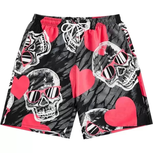 WDIRARA Men's Graphic Letter Print Drawstring Waist Shorts Summer Casual Beach Shorts