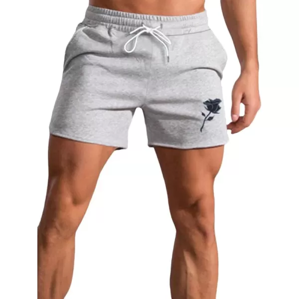 WDIRARA Men's Letter Graphic Print Drawstring Waist Tie Front Pocket Track Shorts