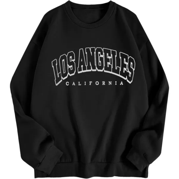 WDIRARA Men's Letter Graphic Round Neck Long Sleeve Sweatshirt Casual Tops
