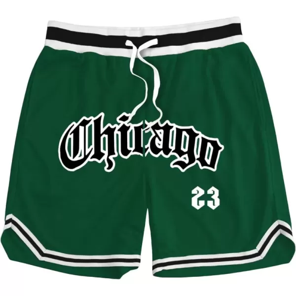 WDIRARA Men's Lightning Graphic Print Drawstring Casual Summer Beach Shorts