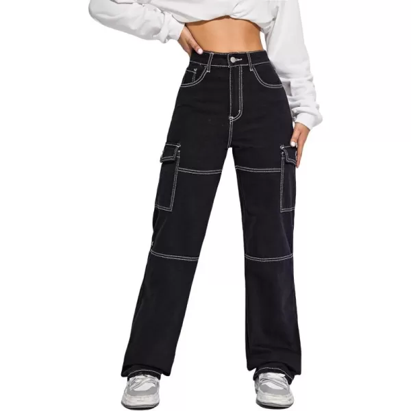 WDIRARA Women's Cow Print Ripped Jeans High Waisted Button Skinny Denim Pants