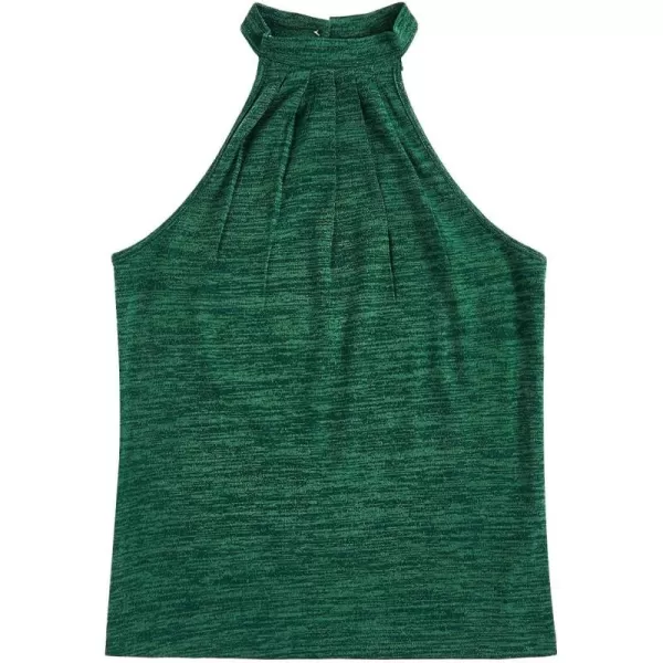 WDIRARA Women's Leopard Print Halter Top Shirt Casual Button Sleeveless Vest