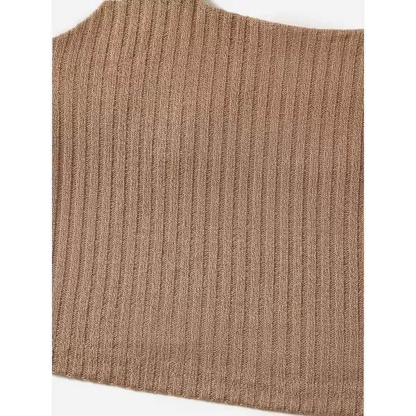 WDIRARA Girl's 2 Pack Basic Rib Knit Crop Cami Top Sleeveless Casual Top