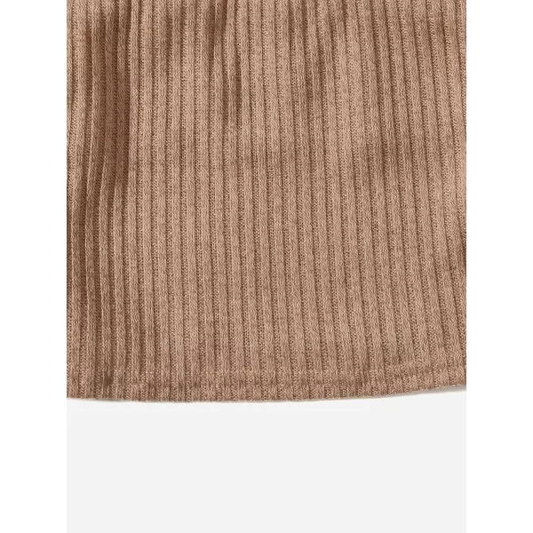 WDIRARA Girl's 2 Pack Basic Rib Knit Crop Cami Top Sleeveless Casual Top