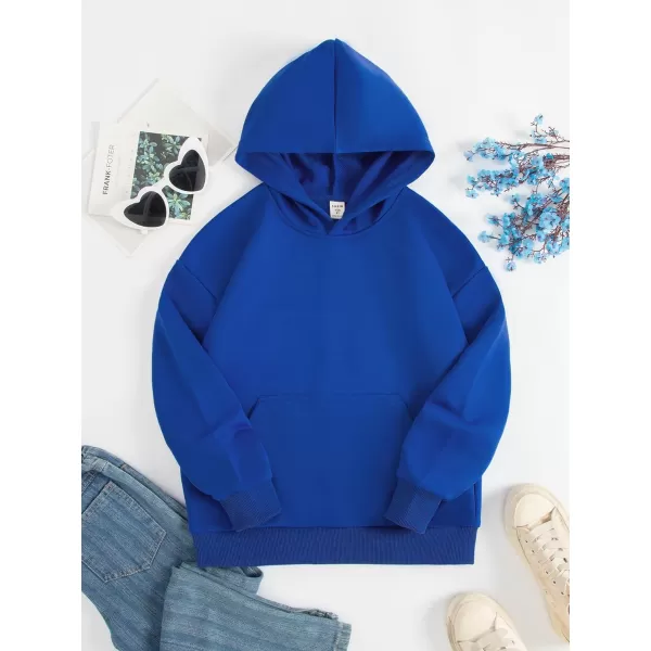 WDIRARA Girl's Cartoon Letter Graphic Print Hoodie Long Sleeve Sweatshirt Pullovers