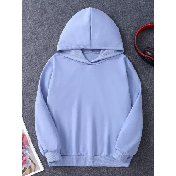 WDIRARA Girl's Cartoon Letter Graphic Print Hoodie Long Sleeve Sweatshirt Pullovers