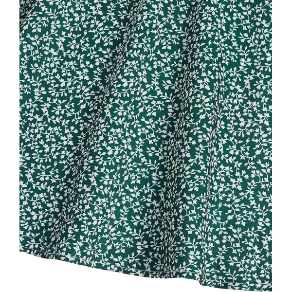 WDIRARA Girl's Ditsy Floral Print Dress Spaghetti Strap V Neck Ruched Flared Cami Dress