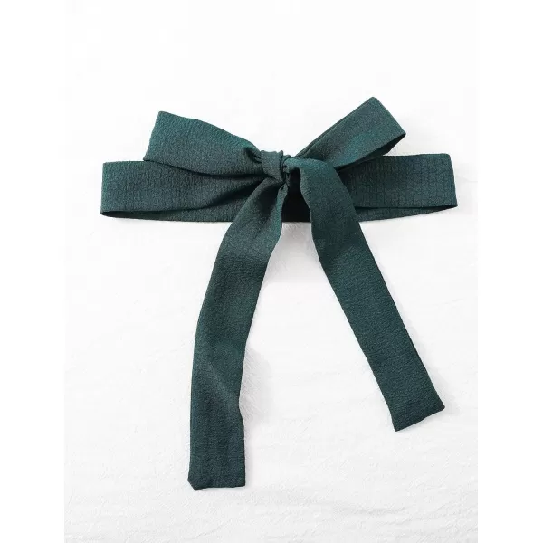 WDIRARA Girl's Ruffle Trim Wrap V Neck Cap Sleeve Cute Jumpsuit Belted Wide Leg Pants
