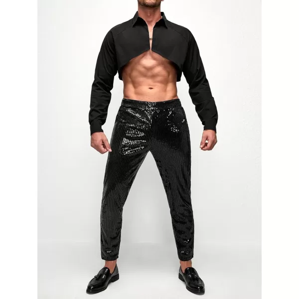 WDIRARA Men's Muscle Long Raglan Sleeve Open Front Super Crop Half Top Shirt